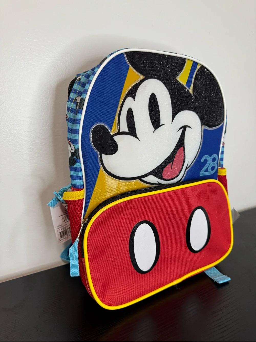 Disney Kids Mickey Mouse 14” Backpack - Red/Blue/Yellow NWT
